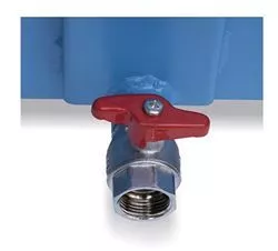 Kit rubinetto + griglia per benne mm.310x730x68H - Blu RAL5012